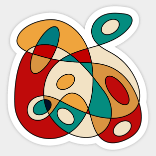 Surreal Amoeba #10 (Miro Inspired) Sticker